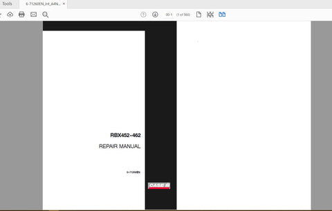 Enhance your CASE IH tractor maintenance with the RBX452 and RBX462 Service Manual (6-71260EN) in PDF format. This comprehensive guide is designed to provide 