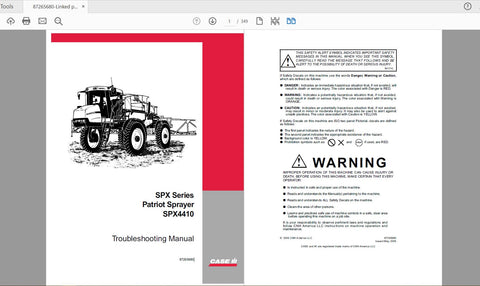 Discover the ultimate troubleshooting resource for your CASE IH Tractor SPX4410 Patriot Sprayer