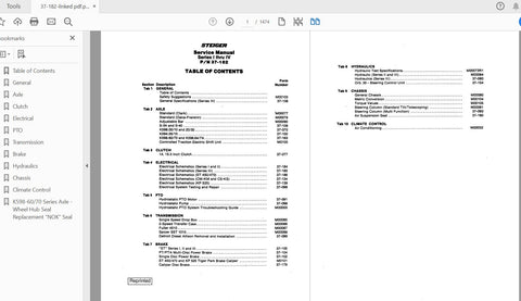 Unlock the full potential of your CASE IH Steiger Series I – IV tractors with our comprehensive service manual (37-182). This PDF file is an essential resource for both seasoned mechanics and DIY enthusiasts, providing detailed insights into maintenance