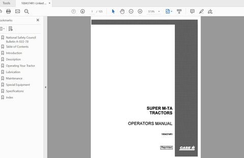 Unlock the full potential of your CASE IH Tractor with the Super M-TA Operator’s Manual (1004374R1). This comprehensive PDF file is designed to provide you with essential