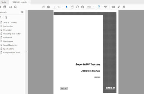 Enhance your operational efficiency with the CASE IH Tractor Super M/MV 1004296R1 Operator’s Manual, now available in a convenient PDF format. This comprehensive guide is designed to provide you with essential information and insights to maximize