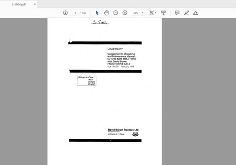 Enhance your operational efficiency with the CASE IH Tractor Supplement to Operating and Maintenance 1210 4WD 9-5004 Operator’s Manual. This comprehensive PDF file is designed to provide you with essential information and guidelines for the