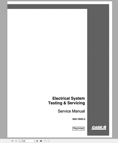 Unlock the full potential of your CASE IH tractor with the International Harvester Service Manual GSS1052C2