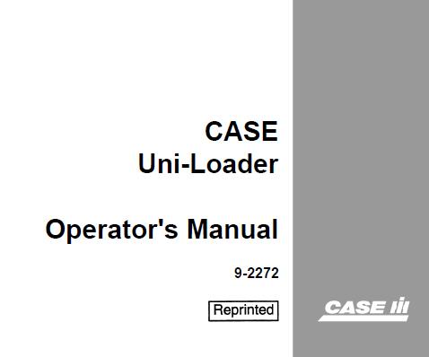 ENHANCE YOUR OPERATIONAL EFFICIENCY WITH THE CASE IH UNI-LOADER OPERATOR’S MANUAL, AVAILABLE IN A CONVENIENT PDF FORMAT.
