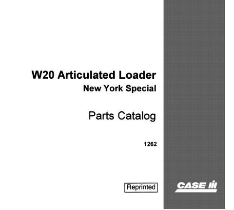 DISCOVER THE ULTIMATE RESOURCE FOR YOUR CASE IH W20 NEW YORK SPECIAL ARTICULATED LOADER WITH OUR COMPREHENSIVE PARTS CATALOGUE MANUAL IN PDF FORMAT.