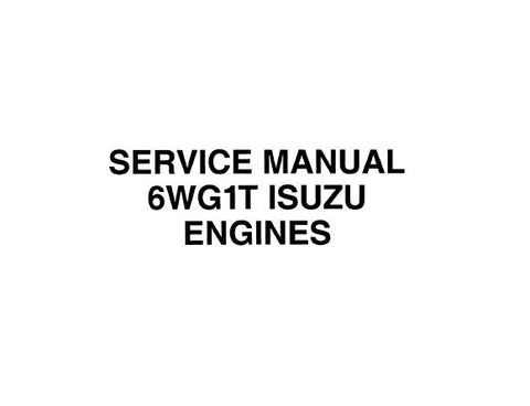 UNLOCK THE FULL POTENTIAL OF YOUR ISUZU 6WG1T ENGINE WITH OUR COMPREHENSIVE SERVICE REPAIR MANUAL, AVAILABLE FOR INSTANT PDF DOWNLOAD.