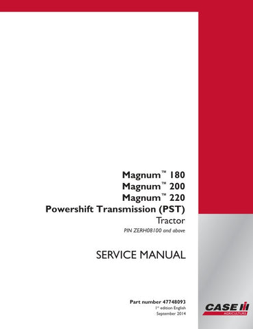  Enhance your maintenance capabilities with the CASE MAGNUM 180, 200, 220 Powershift Transmission (PST) Service Manual, available in a convenient PDF format. This comprehensive guide provides detailed insights into the transmission system, ensuring you have the knowledge to perform effective repairs and maintenance. With clear diagrams and step-by-step instructions, this manual is an essential resource for both professionals and DIY enthusiasts looking to optimize the performance and longevity of their CASE