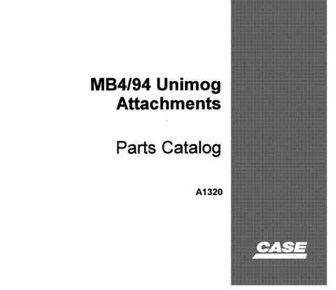 Discover the ultimate resource for Unimog enthusiasts with the CASE MB4/94 Unimog Attachments Parts Catalog Manual. This comprehensive PDF file is designed to provide you with detailed information on all available attachments and parts, ensuring you have everything you need to maintain and enhance your Unimog's performance.