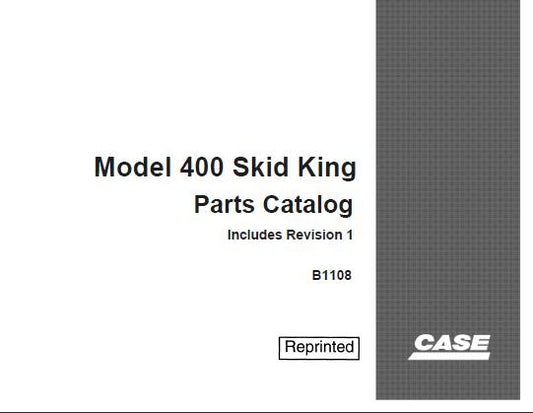 Discover the ultimate resource for your CASE Model 400 Skid King with our comprehensive Parts Catalog Manual in PDF format. This essential guide provides detailed diagrams and part numbers, ensuring you can easily identify and order the components you need for maintenance and repairs.