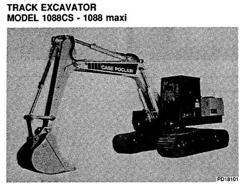 Discover the essential CASE POCLAIN 1088CS – 1088 MAXI TRACK EXCAVATOR OPERATOR’S MANUAL, designed to enhance your operational efficiency and safety. This comprehensive PDF file serves as a vital resource for both new and experienced operators, providing detailed instructions and insights into the machine's features and functionalities.