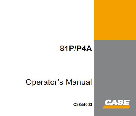 Discover the essential CASE POCLAIN 81P, 81P4A Hydraulic Excavator Operator’s Manual, available in a convenient PDF format. This comprehensive guide is designed to enhance your operational efficiency and ensure the safe and effective use of your excavator.