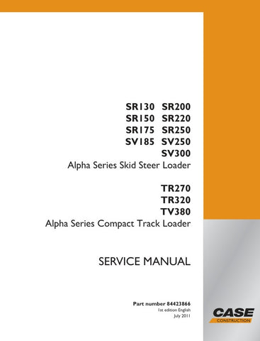 Unlock the full potential of your CASE equipment with the comprehensive Service Manual (Part Number: 84423866) for models SR130, SR200, SR150, SR220, SR175, SR250, SV185, SV250, SV300, TR270, TR320, and TV380. This PDF file is an essential resource for maintenance and repair, providing detailed diagrams, troubleshooting tips, and step-by-step instructions to ensure your machinery operates at peak performance. Invest in this manual to save time and reduce downtime, keeping your operations running smoothly an