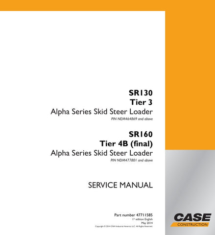 Enhance your maintenance capabilities with the CASE SR130 Tier 3 and SR160 Tier 4B (Final) Service Manual, available in a convenient PDF format (47711585). This comprehensive guide provides detailed insights into the operation, troubleshooting, and repair of your equipment, ensuring optimal performance and longevity. With easy navigation and clear illustrations, you can quickly access essential information, making it an invaluable resource for both professionals and DIY enthusiasts. Invest in this service m