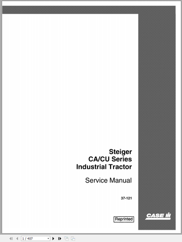 Unlock the full potential of your CASE Steiger CA and CU Series Industrial Tractor with the comprehensive