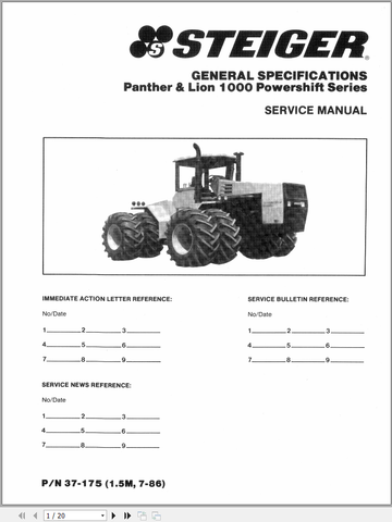 Unlock the full potential of your CASE Steiger ORB 25 with our comprehensive Steering Control Unit Service Manual