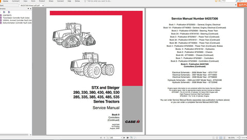 Unlock the full potential of your CASE STX and Steiger tractors with the comprehensive Service Manual