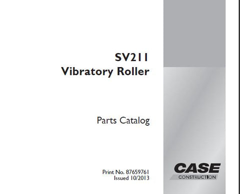 Discover the ultimate resource for maintaining your CASE SV211 Vibratory Roller with our comprehensive Parts Catalog Manual. This PDF file is meticulously organized to provide you with detailed diagrams and part numbers, ensuring you can easily identify and order the components you need for optimal performance.