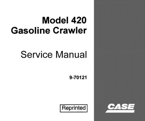 UNLOCK THE FULL POTENTIAL OF YOUR CASE TERRATRAC MODEL 420 GASOLINE CRAWLER TRACTOR WITH OUR COMPREHENSIVE SERVICE REPAIR MANUAL, AVAILABLE FOR INSTANT PDF DOWNLOAD.