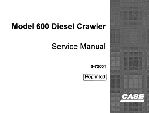 UNLOCK THE FULL POTENTIAL OF YOUR CASE TERRATRAC MODEL 600 DIESEL CRAWLER TRACTOR WITH OUR COMPREHENSIVE SERVICE REPAIR MANUAL, AVAILABLE FOR INSTANT PDF DOWNLOAD.