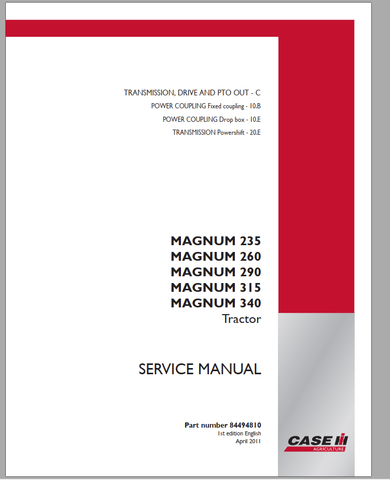 Unlock the full potential of your CASE Tractor with our comprehensive Service Manual, designed specifically 