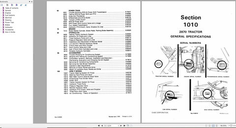 Enhance your maintenance routine with the CASE TRACTOR 2870 Service Manual (9-79815) in PDF format. 