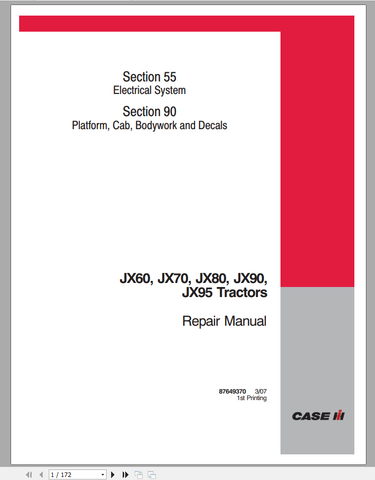 Unlock the full potential of your CASE Tractor with our comprehensive Repair Manual, specifically designed for