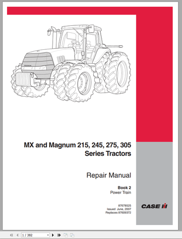Unlock the full potential of your CASE Tractor with the comprehensive Service Manual for MX & Magnum models