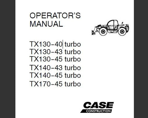 ENHANCE YOUR OPERATIONAL EFFICIENCY WITH THE CASE TELEHANDLER OPERATOR’S MANUAL, AVAILABLE IN A CONVENIENT PDF FORMAT.