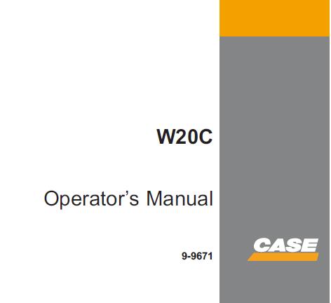 Discover the essential CASE W20C Wheel Loader Operator’s Manual, designed to enhance your operational efficiency and safety. This comprehensive PDF file provides detailed instructions, specifications, and maintenance guidelines tailored specifically for the W20C model, ensuring you have all the information you need at your fingertips.