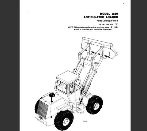 DISCOVER THE ULTIMATE RESOURCE FOR MAINTAINING YOUR CASE W20 ARTICULATED LOADER WITH OUR COMPREHENSIVE PARTS CATALOG MANUAL IN PDF FORMAT. 