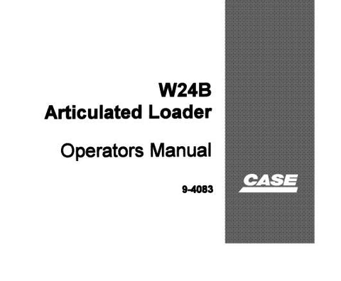 ENHANCE YOUR OPERATIONAL EFFICIENCY WITH THE CASE W24B ARTICULATED LOADER OPERATOR’S MANUAL IN PDF FORMAT. 