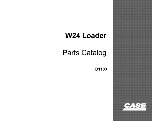 Discover the ultimate resource for maintaining your CASE W24 Articulated Loader with our comprehensive Parts Catalog Manual in PDF format. This essential guide provides detailed diagrams and part numbers, ensuring you can easily identify and order the components you need for optimal performance.