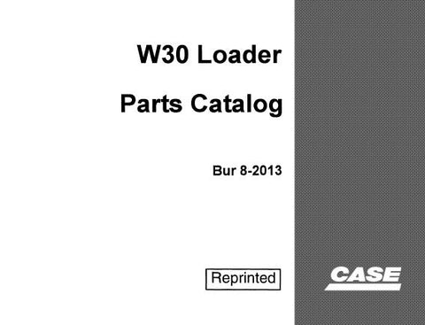 UNLOCK THE FULL POTENTIAL OF YOUR CASE W30 LOADER WITH OUR COMPREHENSIVE PARTS CATALOGUE MANUAL IN PDF FORMAT.
