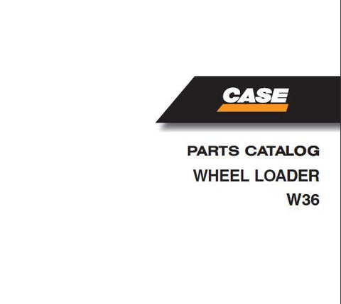UNLOCK THE FULL POTENTIAL OF YOUR CASE W36 WHEEL LOADER WITH OUR COMPREHENSIVE PARTS CATALOGUE MANUAL IN PDF FORMAT.