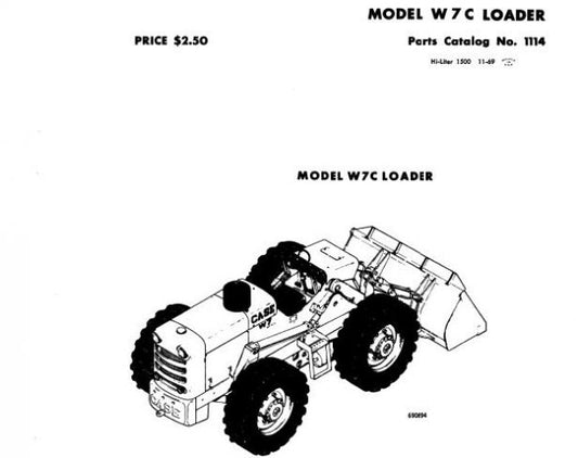 Discover the ultimate resource for your CASE W7C Loader with our comprehensive Parts Catalog Manual in PDF format. This essential guide provides detailed diagrams and part numbers, ensuring you can easily identify and order the components you need for maintenance and repairs.