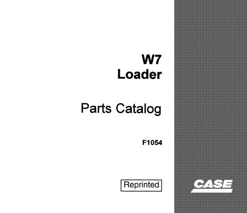 Discover the ultimate resource for your CASE W7 Loader with our comprehensive Parts Catalog Manual in PDF format. This essential guide provides detailed diagrams and part numbers, ensuring you can easily identify and order the components you need for maintenance and repairs.