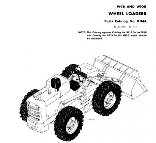 Discover the ultimate resource for your CASE W9B and W10B loader with our comprehensive Parts Catalog Manual, available in a convenient PDF format. This manual is meticulously designed to provide you with detailed diagrams and specifications, ensuring you have all the information you need for efficient maintenance and repairs.