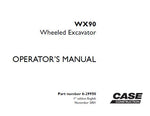 Discover the essential CASE WX90 Wheeled Excavator Operator's Manual, designed to enhance your operational efficiency and safety. This comprehensive PDF file serves as a vital resource for both new and experienced operators, providing detailed instructions and guidelines tailored specifically for the WX90 model.