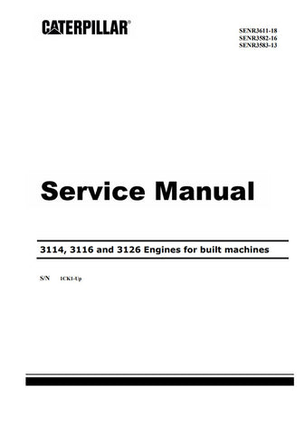 Unlock the full potential of your Caterpillar engines with the CATERPILLAR 3114, 3116, 3126 Engine Service Manual (SENR3611-18). This comprehensive PDF file is your go-to resource for detailed maintenance and repair procedures, ensuring your engines operate at peak performance.