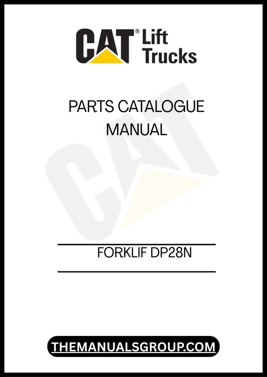 Discover the essential CATERPILLAR FORKLIFT DP28N PARTS CATALOGUE MANUAL, your go-to resource for maintaining and repairing your forklift with confidence. This comprehensive manual provides detailed diagrams and part numbers, ensuring you can easily identify and order the correct components for your equipment.