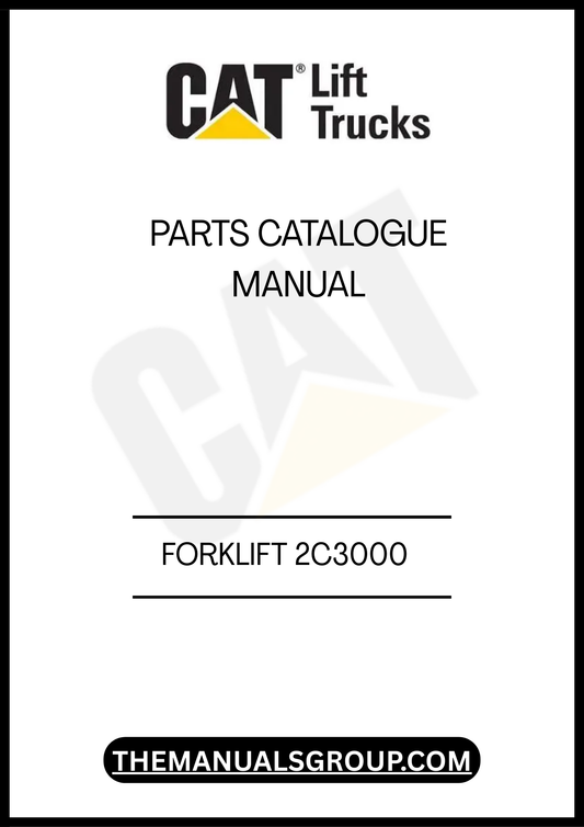 Discover the essential CATERPILLAR FORKLIFT 2C3000 PARTS CATALOGUE MANUAL, your ultimate resource for maintaining and repairing your forklift. This comprehensive manual provides detailed diagrams and part numbers, ensuring you can easily identify and order the correct components for your equipment.