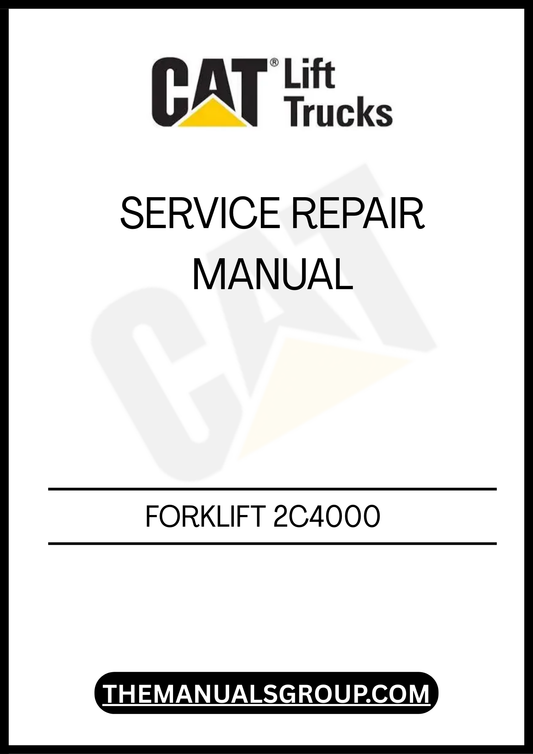 Unlock the full potential of your Caterpillar Forklift 2C4000 with our comprehensive Service Repair Manual. This essential guide is designed to provide you with detailed instructions and insights, ensuring that you can maintain and repair your forklift with confidence.