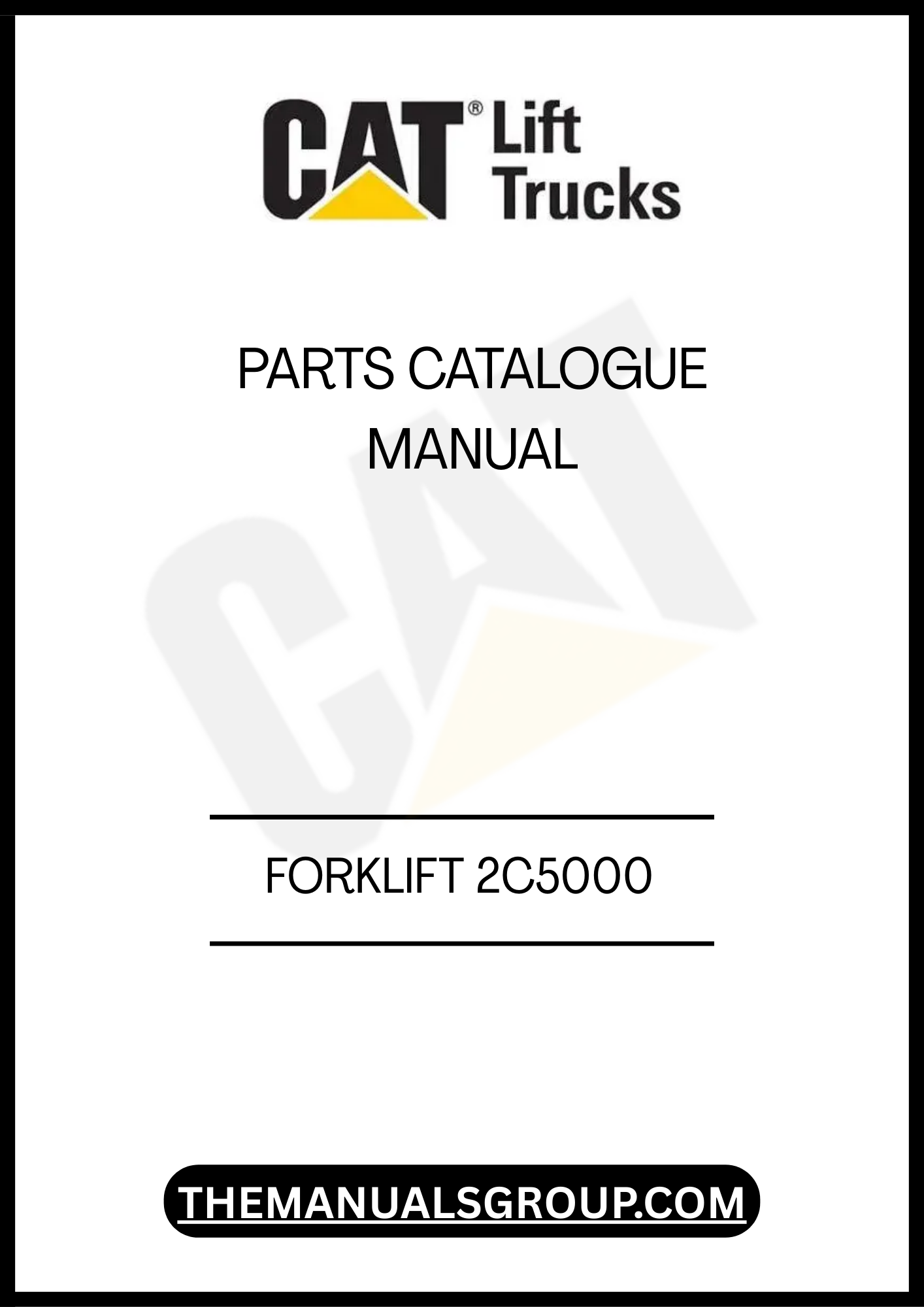 Discover the essential CATERPILLAR FORKLIFT 2C5000 PARTS CATALOGUE MANUAL, your go-to resource for maintaining and repairing your forklift with confidence. This comprehensive manual provides detailed diagrams and part numbers, ensuring you can easily identify and order the right components for your equipment.