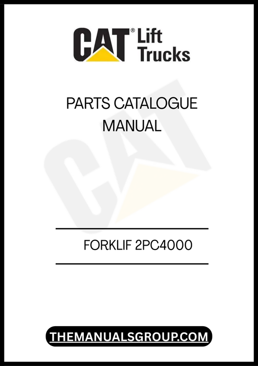Discover the essential CATERPILLAR FORKLIFT 2PC4000 PARTS CATALOGUE MANUAL, your go-to resource for maintaining and repairing your forklift with confidence. This comprehensive manual provides detailed diagrams and specifications, ensuring you have all the information needed to identify and source the right parts for your equipment.