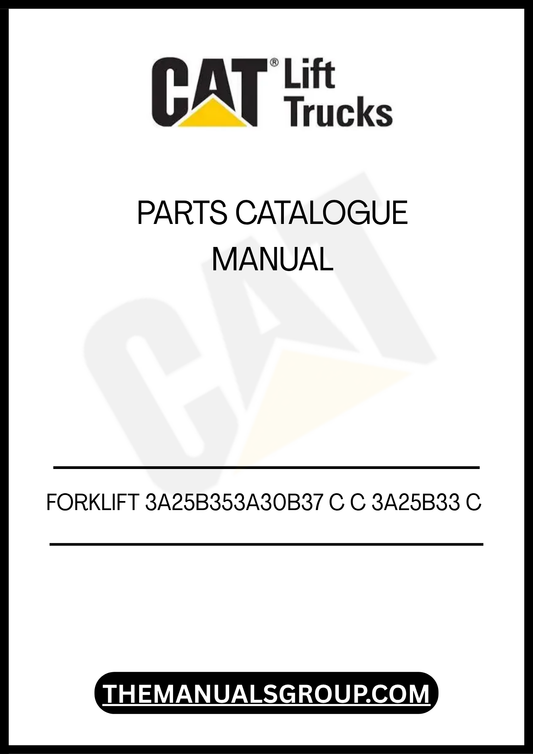 Discover the ultimate resource for maintaining your Caterpillar Forklift with the 3A25B353A30B37 C C 3A25B33 C Parts Catalogue Manual. This comprehensive guide is designed to provide you with detailed information on parts and components, ensuring you have everything you need for efficient repairs and maintenance.