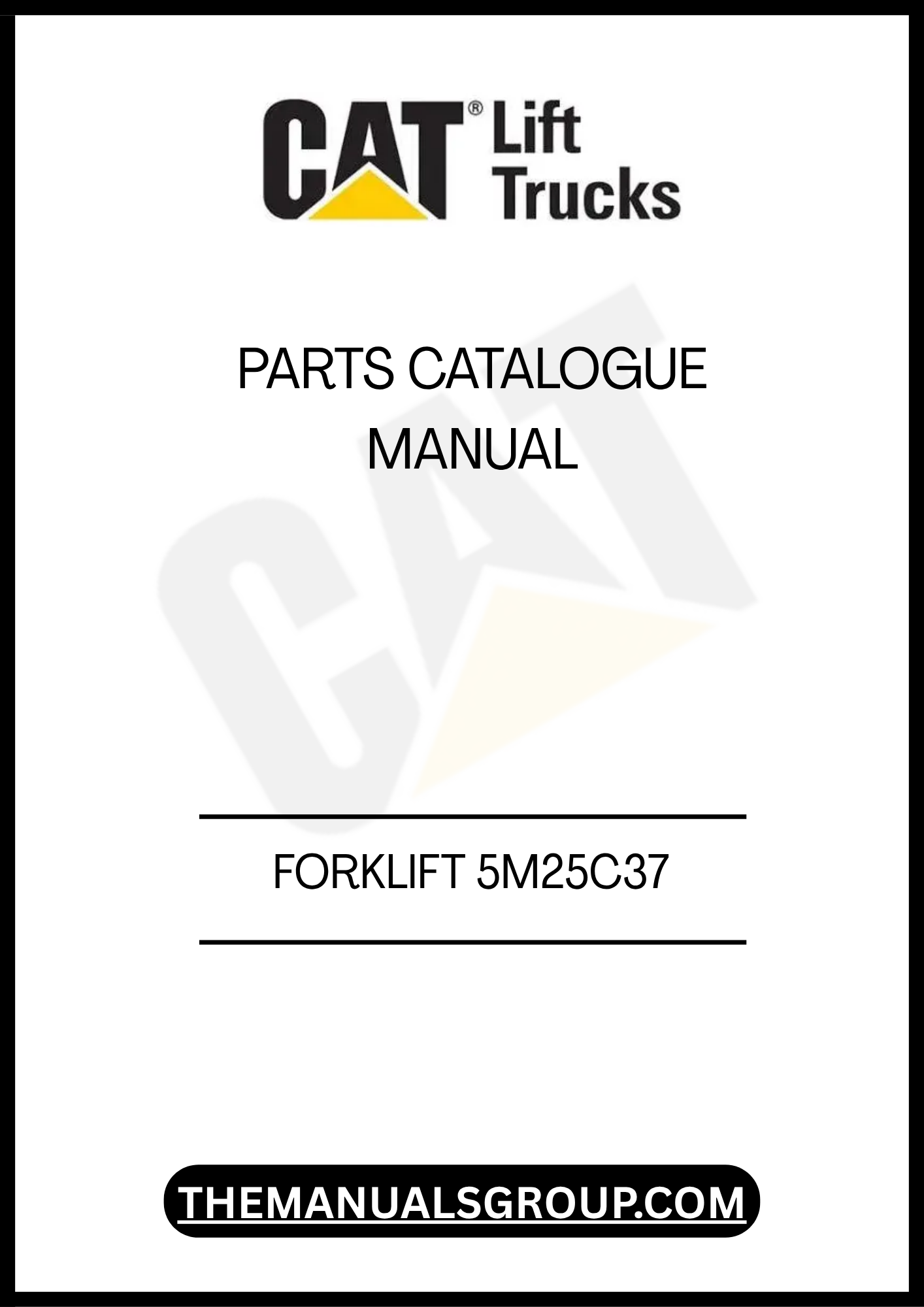 Discover the essential CATERPILLAR FORKLIFT 5M25C37 PARTS CATALOGUE MANUAL, your go-to resource for maintaining and repairing your forklift with confidence. This comprehensive manual provides detailed diagrams and specifications for all parts, ensuring you have the information you need at your fingertips.