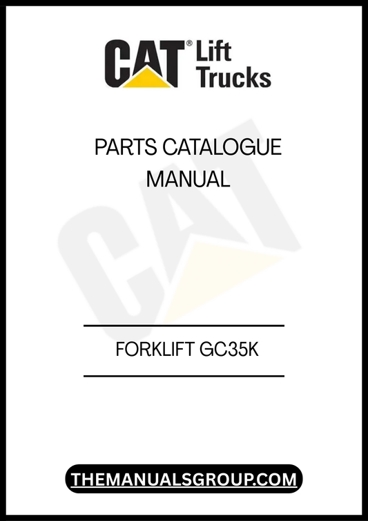 Discover the essential CATERPILLAR FORKLIFT GC35K PARTS CATALOGUE MANUAL, your go-to resource for maintaining and repairing your forklift with confidence. This comprehensive manual provides detailed diagrams and part numbers, ensuring you can easily identify and order the right components for your equipment.