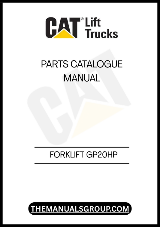 Discover the essential CATERPILLAR FORKLIFT GP20HP PARTS CATALOGUE MANUAL, your go-to resource for maintaining and repairing your forklift with confidence. This comprehensive manual provides detailed diagrams and part numbers, ensuring you can easily identify and order the correct components for your equipment.