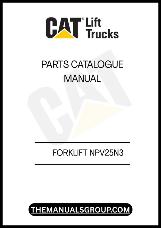 Discover the essential CATERPILLAR FORKLIFT NPV25N3 PARTS CATALOGUE MANUAL, your go-to resource for maintaining and repairing your forklift with confidence. This comprehensive manual provides detailed diagrams and part numbers, ensuring you can easily identify and order the right components for your equipment.