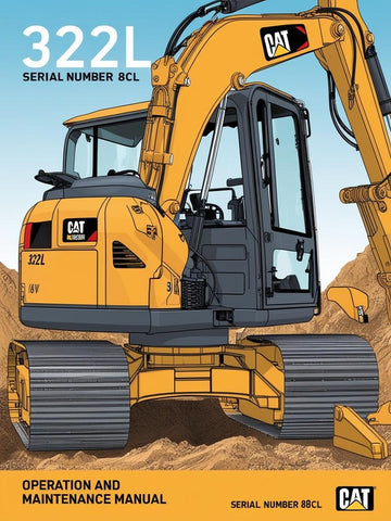 Discover the essential CAT 322 L Excavator Operation and Maintenance Manual, specifically designed for serial number 8CL. This comprehensive guide is your go-to resource for understanding the intricate workings of your excavator, ensuring optimal performance and longevity.